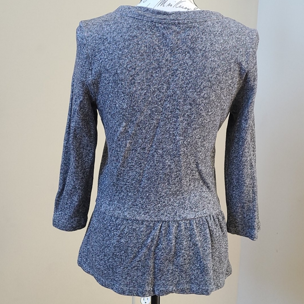 Ladies Peplum style zip up shirt-Size small - Picture 2 of 8